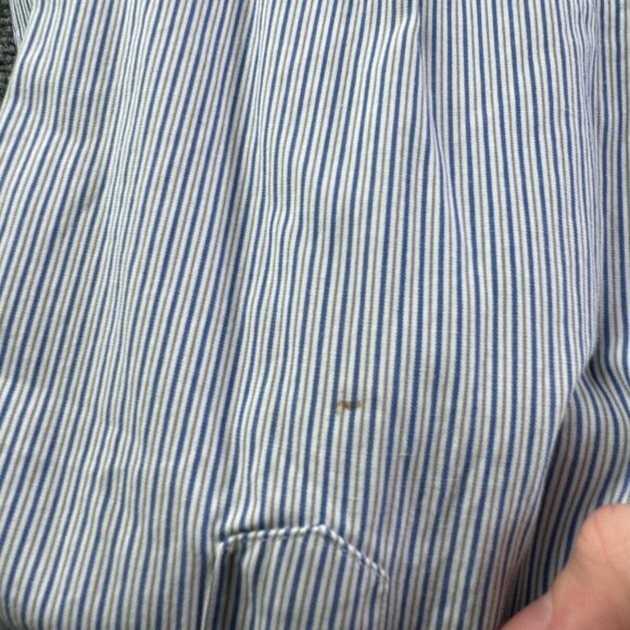 Gitman Bros For Schupp & Snyder Button Up Shirt Striped Blue White 15.5 33 - Picture 14 of 15